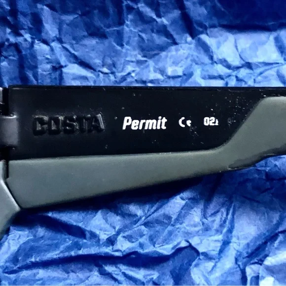🕶️🌞COSTA Del Mar Permit Matte Black/Blue Mirror 580G Polarized 62mm Sunglasses🌞 - Picture 5 of 11